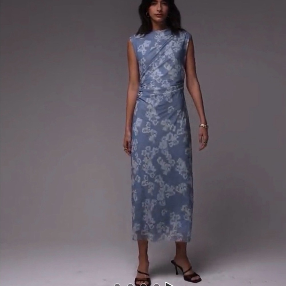 NWT & Other Stories Powder Blue Floral Maxi Dress